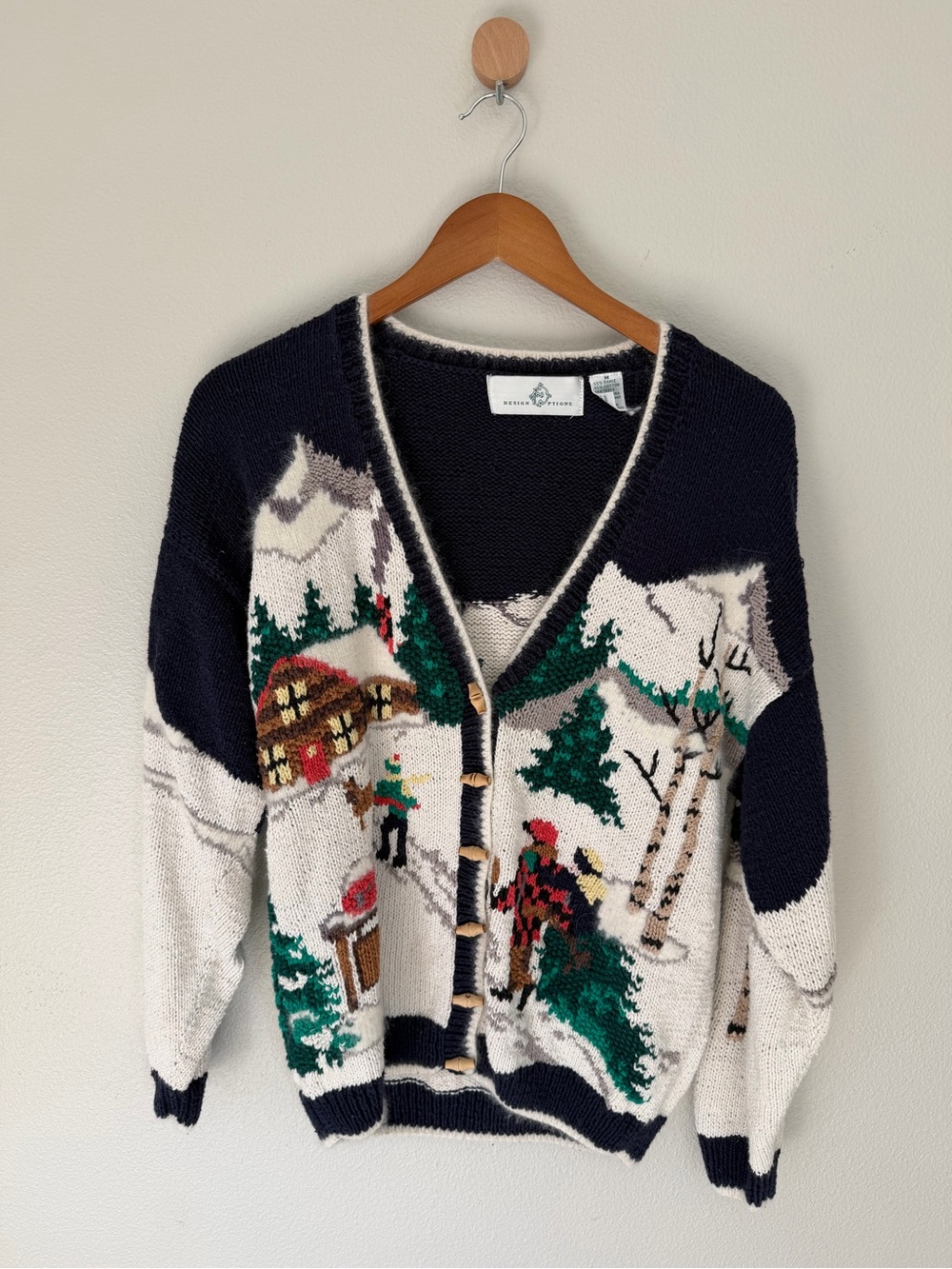 Design Options Vintage Winter Scene Cardigan
Sweater